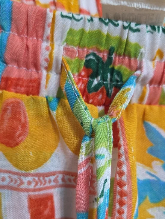 NWT Violet Sky Women's Gauzy Wide Leg Pants Tropical Semi-Sheer Elastic Sz 3X - Picture 6 of 12